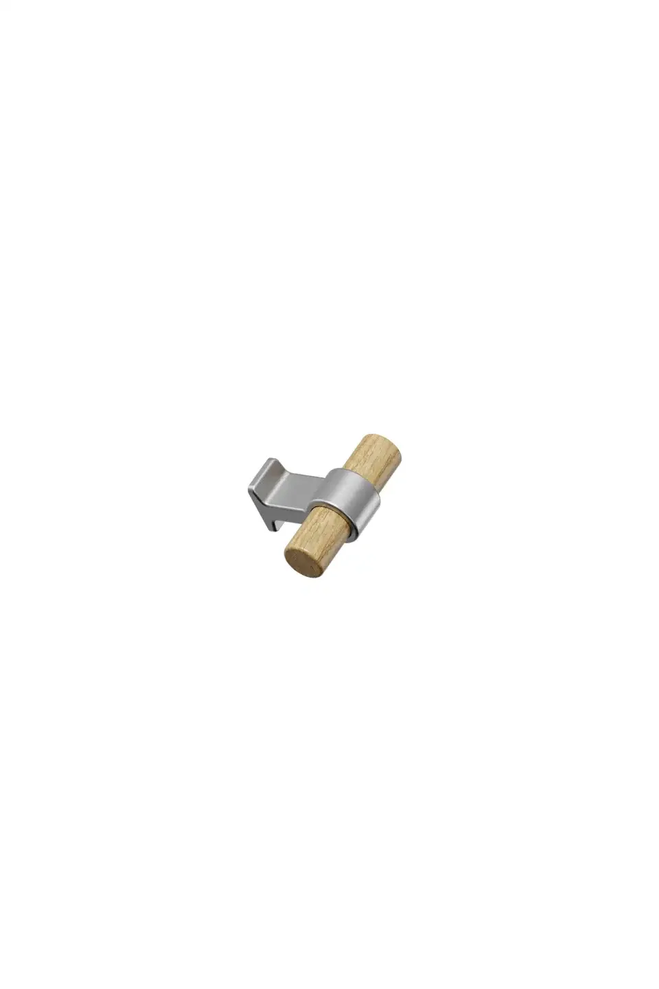 557030050-052/66--Gałka-meblowa-T-Bar-Bond-Wood-50-Drewniana-Dębowa-Srebrna-Furnipart-MoodNook_1