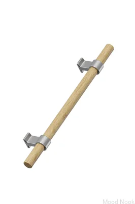 Bond Wood 320 Trä Ek Silver Avlångt Möbelhandtag
