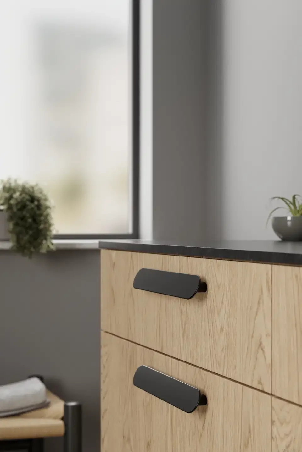 558420160-99--Uchwyt-meblowy-podłużny-Miro-160-Metalowy-Czarny-Mat-Furnipart-MoodNook_2