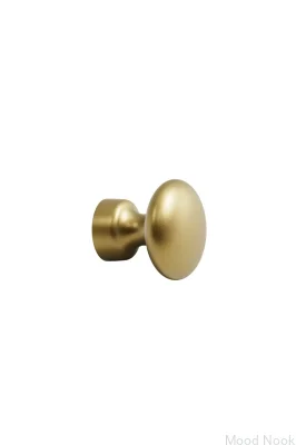 Baron 32 Metall Möbelknopp Mörkborstad Guld