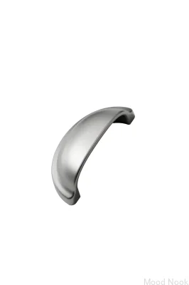 Baron 64 Metall Silver Shell Möbelhandtag