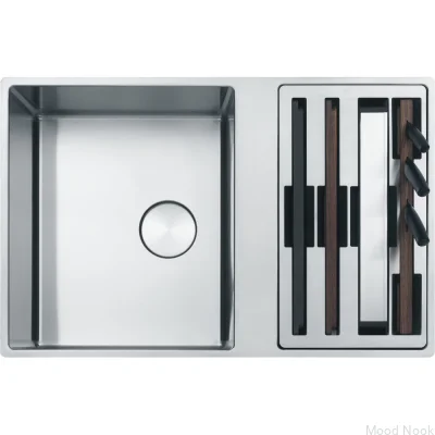 Мойка Box Center BWX 220-41-27 из стали, серебристая, матовая