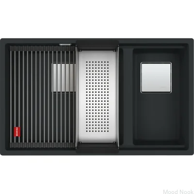 Kanon KNG 160-46-21 Кухонная мойка Fragranite Black Matte