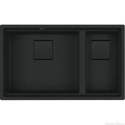Раковина из фрагранита Kanon KNG 160-46-21 Matt Black with Black