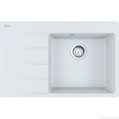 Мойка Centro CNG 611-78, крыло слева, цвет Fragranite White