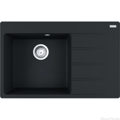 Мойка Centro CNG 611-78, крыло правостороннее, цвет Fragranite Black Matte