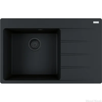 Мойка Centro CNG 611-78, крыло справа, цвет Fragranite Matte Black с черным