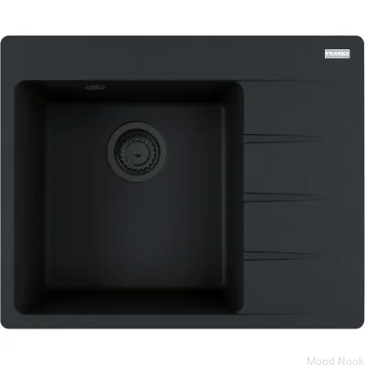 Мойка Centro CNG 611-62, крыло справа, цвет Fragranite Matte Black с черным