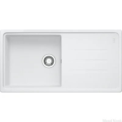 Кухонная мойка Malta MLG 611-97 Fragranite White