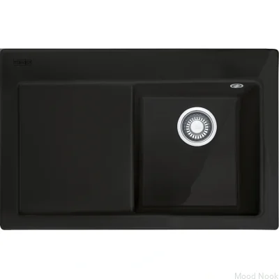 Раковина Mythos MTK 611-78, крыло слева, цвет Fraceram Black Matte