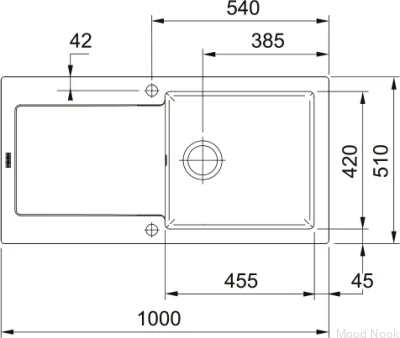 Кухонная мойка Fraceram Maris MRK 611-100 Cream