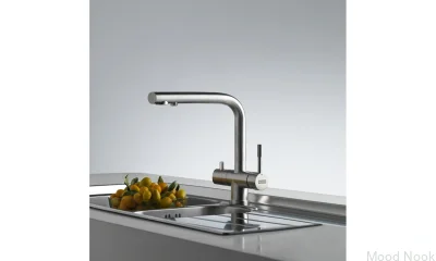 Смеситель для кухни Atlas Clear Water, цвет сталь, серебро