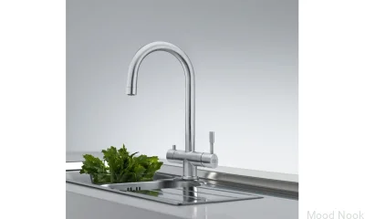Кухонный кран Eos Clear Water, цвет сталь, серебро