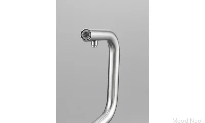 Смеситель для кухни с выдвижным изливом Kubus Spray Steel Silver