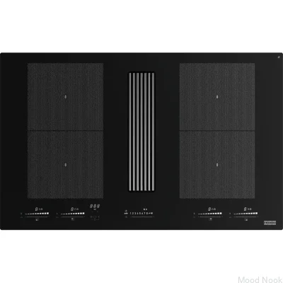 Индукционная варочная панель со встроенной вытяжкой Mythos 2gether FMY 8391R Black Glass