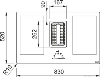 Индукционная варочная панель со встроенной вытяжкой Maris 2gether FMA 839 Black Glass