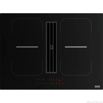 Индукционная варочная панель со встроенной вытяжкой Smart 2gether FSM 7081 Black Glass