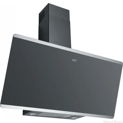 Campana extractora mural Evo Plus FPJ 925 de acero inoxidable con cristal negro
