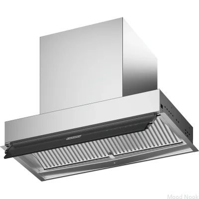 Вытяжка Maris Style FST 60 для установки под шкаф из нержавеющей стали с черным стеклом