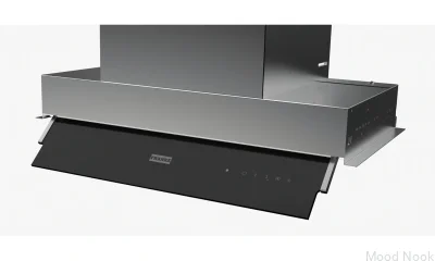 Вытяжка Maris Style FST 60 для установки под шкаф из нержавеющей стали с черным стеклом