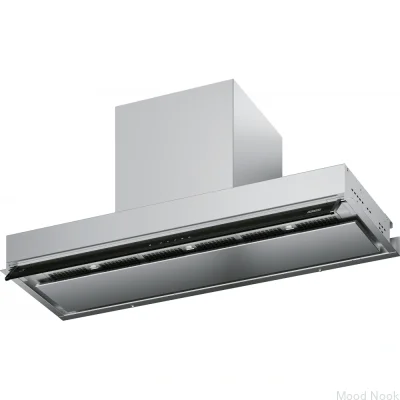 Okap podszafkowy AQ Sense FSAS A90 Stal Nierdzewna z Czarnym Szkłem