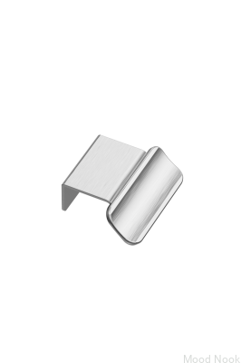 Uchwyt meblowy krawędziowy Volet 20 Aluminiowy Srebrny