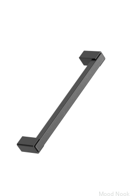 Длинная мебельная ручка Segment 160 Wooden Oak Matte Black