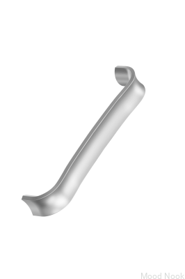 Ручка для мебели Ribbon 160 Metal Silver, удлиненная