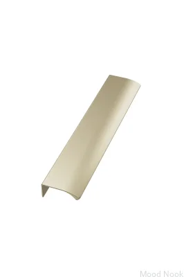 Ручка для мебели Edge Straight 320 из алюминия с матовым золотом
