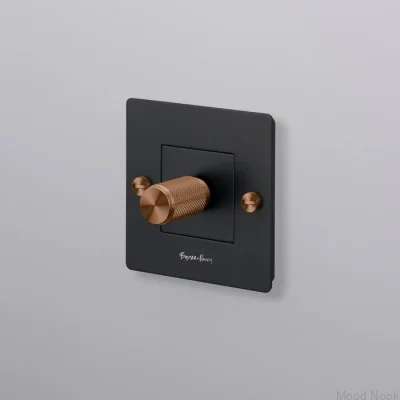 LED Cross 1G 250W stålsvart med varm solnedgång europeisk standarddimmer med logotyp