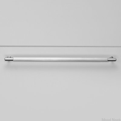 Linjärt 325 stål silverförlängt möbelhandtag