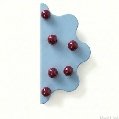 Puxador para móveis Mare 200 Steel Blue Edge com bolas Borgonha