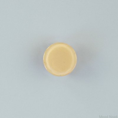 Beige möbelknopp i glas Circle 80