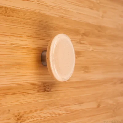 Rund möbelknopp 30 Glas Beige