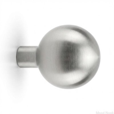 Marbelo L Cabide de parede Latão Níquel Escovado