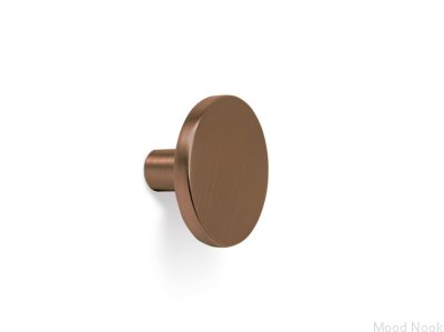 Como 26 Möbelknopp i Metall, Borstad Brun