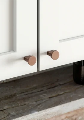 Nexx 25 Möbelknopp i Aluminium, Borstad Brun