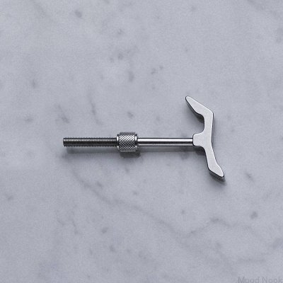 Настенная вешалка Cross 45 из стали, серебристая