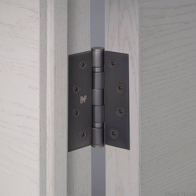 Zawiasy do drzwi Hinge 102 x 76 x 3 mm Mosiężne Palony Brąz (zestaw 2 szt.)