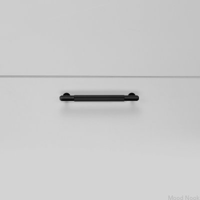 Uchwyt meblowy podłużny Linear 125 Stalowy Czarny