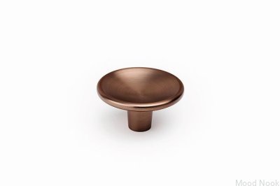 Gałka meblowa Disc 38 Metalowa Brązowa Szczotkowana
