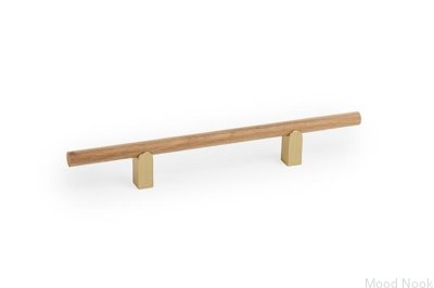 Kumo Wood 128 Eichenholzgriff mit gebürstetem Gold