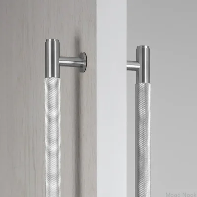 Uchwyt meblowy podłużny dwustronny Cross 724 Stalowy Srebrny