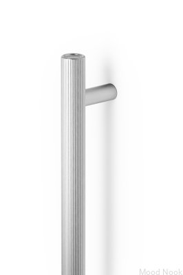 Boto 160 länglicher Möbelgriff, gebürstetes silbernes Aluminium