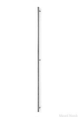 Boto 960 länglicher Möbelgriff, Aluminium, vernickelt, poliert