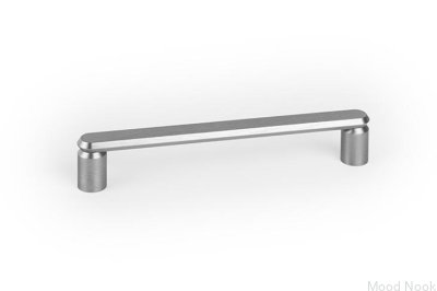 Uchwyt meblowy podłużny Fase 160 Aluminiowy Srebrny Szczotkowany