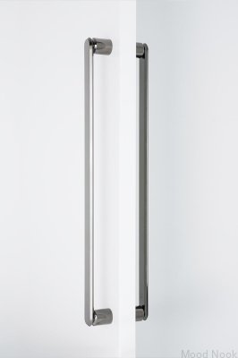 Uchwyt meblowy podłużny dwustronny  Fase Big 480 Aluminiowy Czarny Tytanowy Polerowany PVD