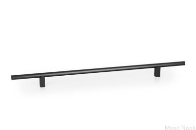 Kumo 320 länglicher Möbelgriff, Aluminium, schwarz, Titan