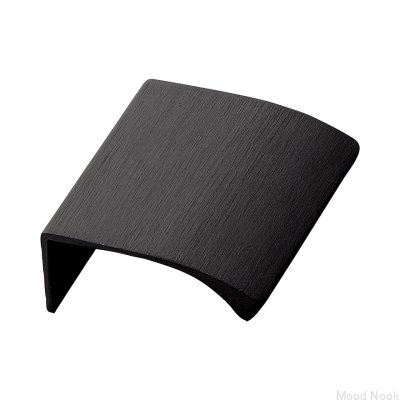 Uchwyt meblowy krawędziowy Edge Straight 40 Aluminiowy Czarny